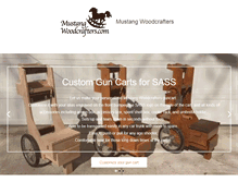 Tablet Screenshot of mustangguncarts.com